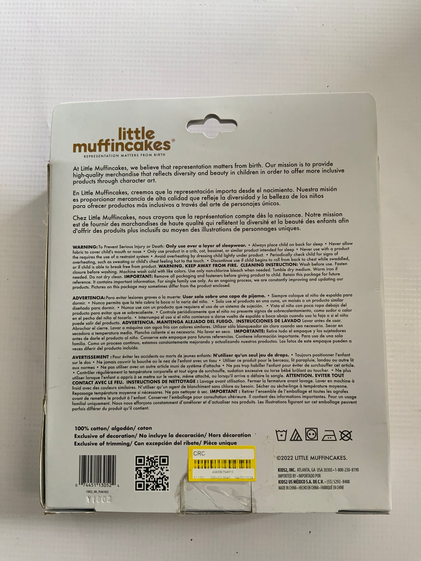 Little Muffincakes Easy Wrap Swaddle
