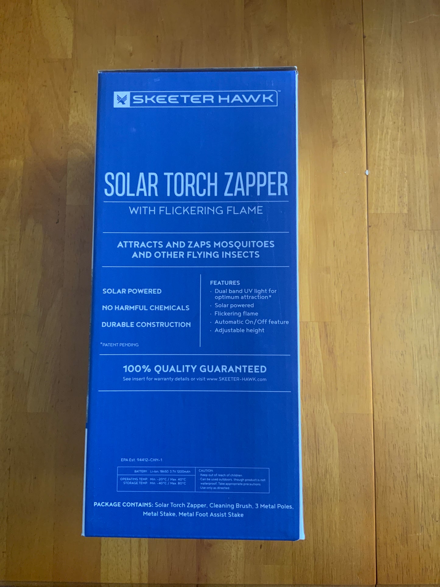 Skeeter Hawk - Solar Torch Zapper