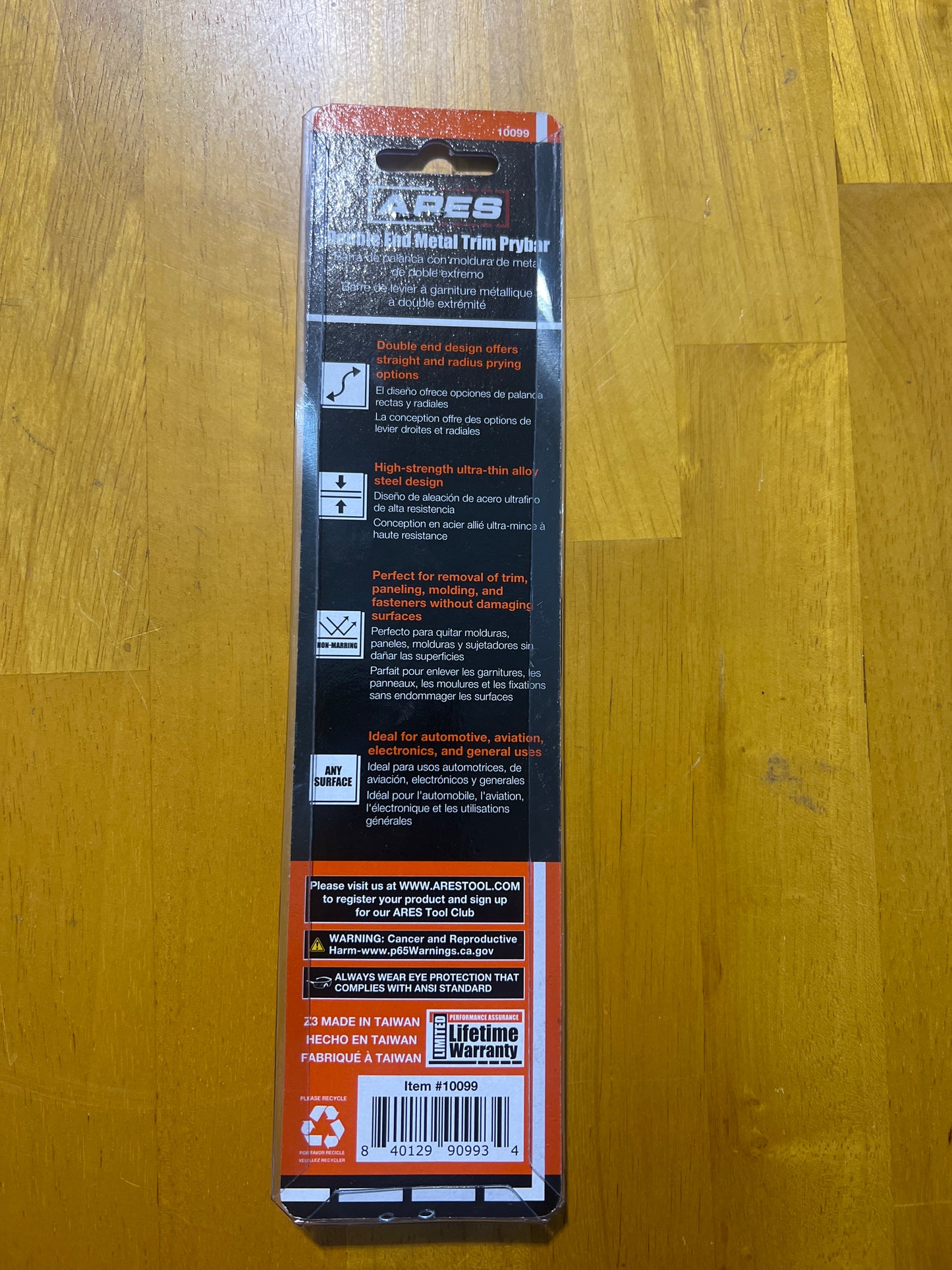 Double End Metal Trim Prybar