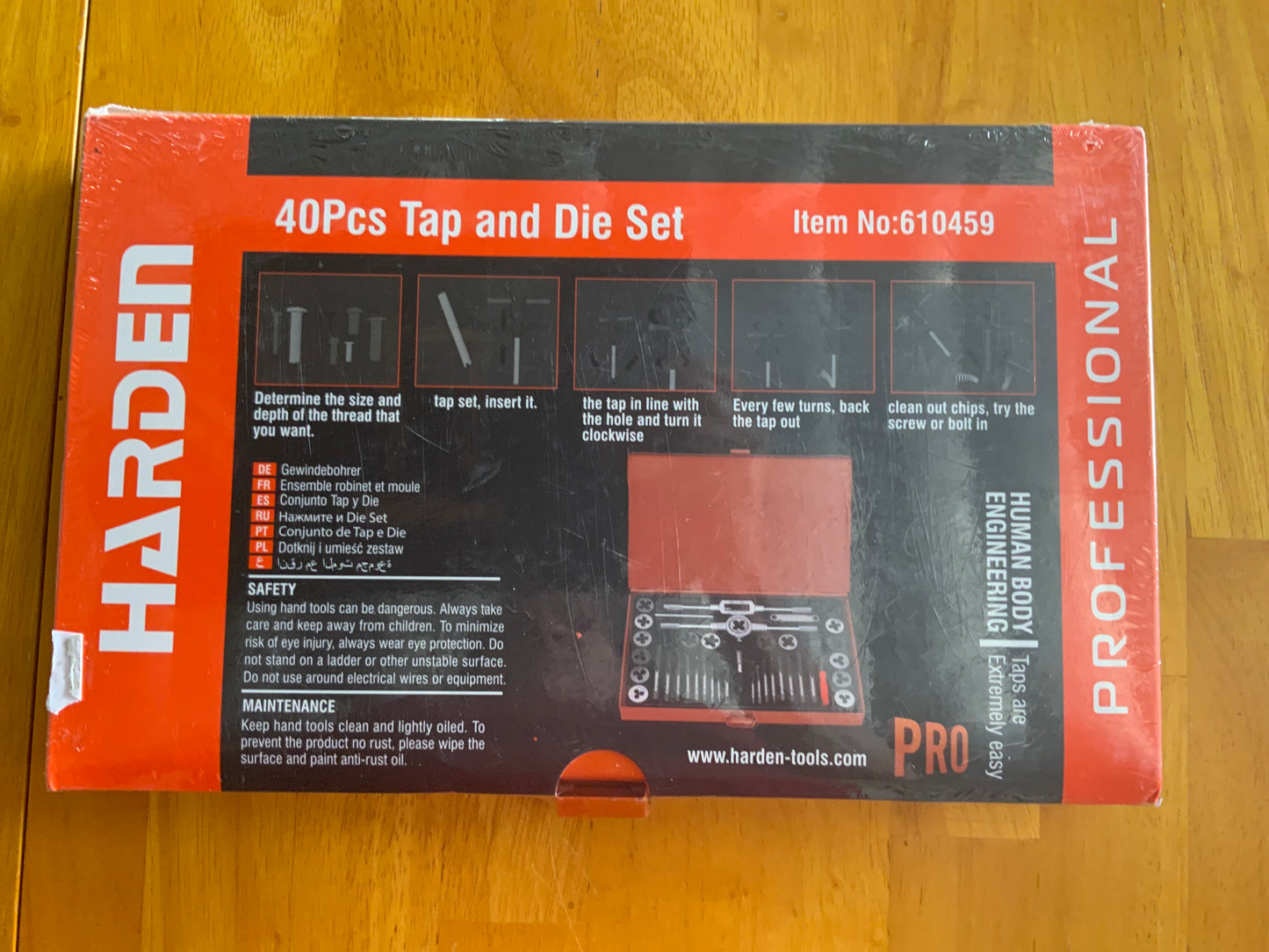 Harden 40pc Tap and Die Set