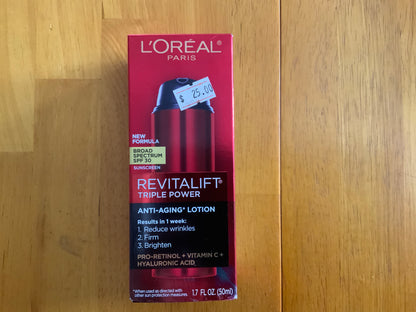 L’Oréal Revitalift Tripple Power Anti-Aging Lotion