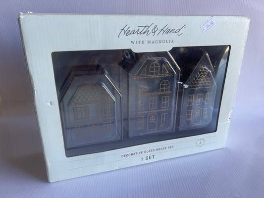 Decorative Glass House Set