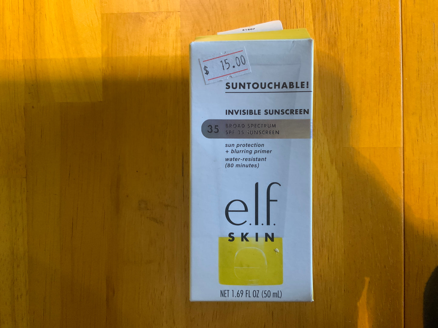 Elf Suntouchable Invisible Sunscreen SPF 35 Broad Spectrum Blurring Primer